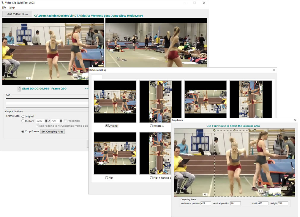 Video Clip QuickTool screenshot Video Clip QuickTool screenshot